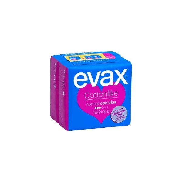 EVAX COTTONLIKE Normal alas 16 ( 2 x 8 unidades )